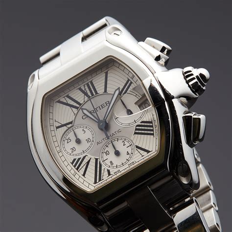 cartier roadster xl chronograph replica|used cartier roadster for sale.